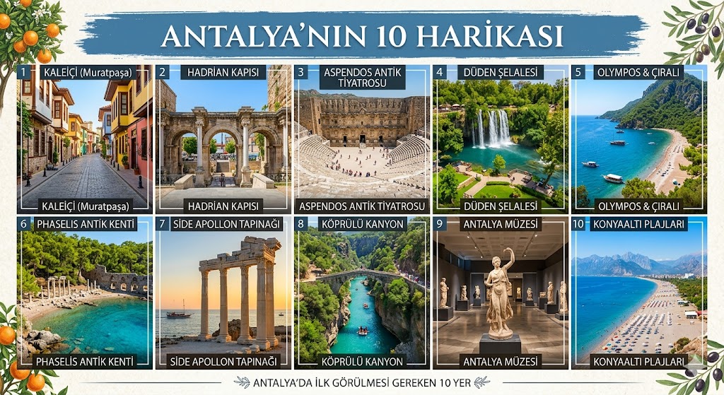 10 PLACES YOU MUST SEE FIRST IN ANTALYA
