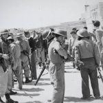 Jewish paramilitaries occupying the Arab village of Deir Yassin