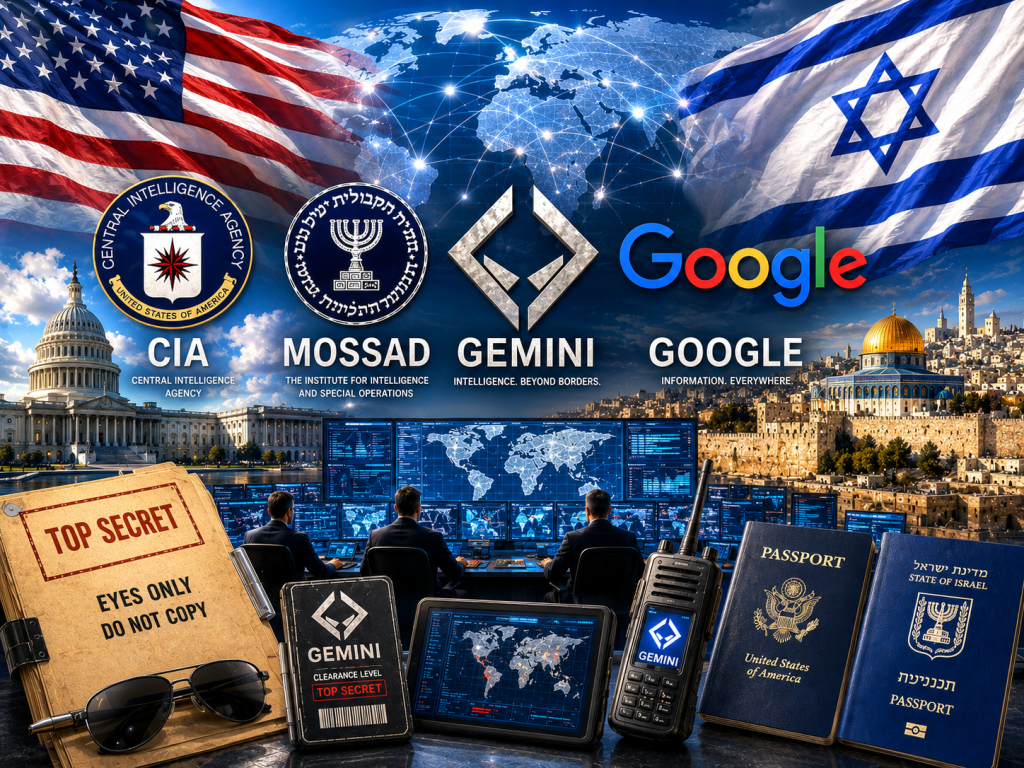 Does Gemini have any connection with the CIA and MOSSAD?