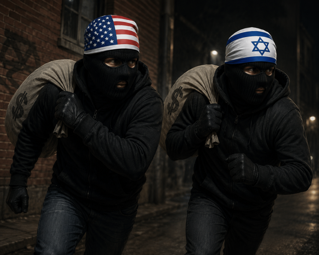 The world's two biggest thieves: the USA and Israel.