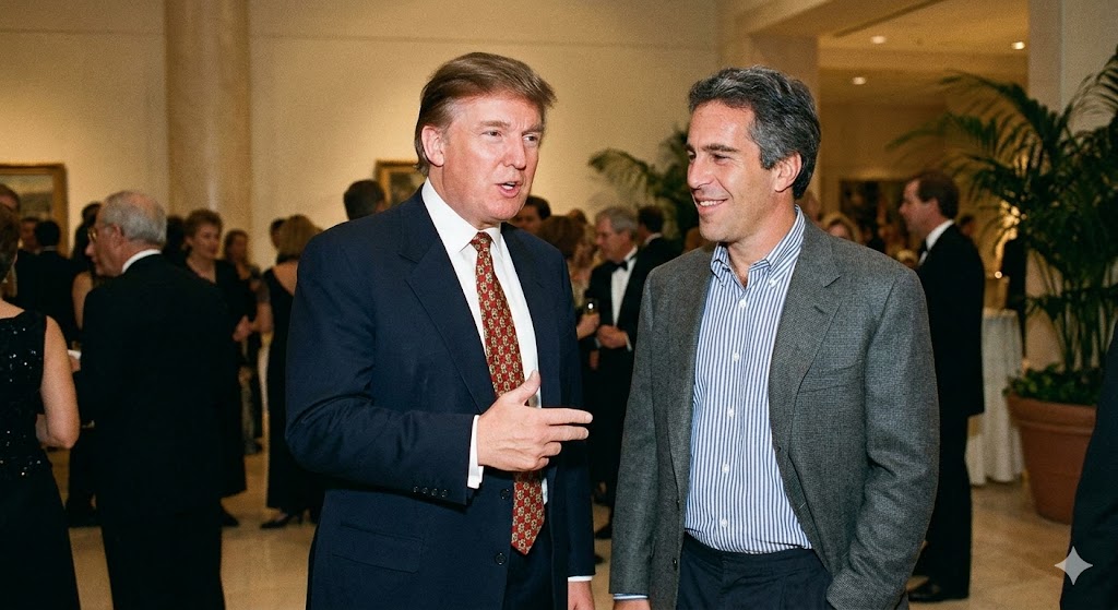 Donald Trump ile Jeffrey Epstein