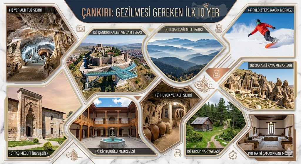 Çankırı’da gezilmesi gereken ilk 10 yer?