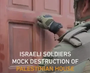 Israeli soldiers film themselves mocking destruction of Palestinian house