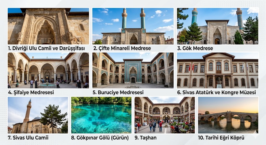Sivas’da görülmesi gereken ilk 10 yer?
