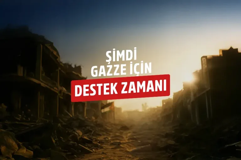 Gıda, su, ilaç ve benzeri acil yardım malzemelerini Gazze’ye ulaştırıyoruz. Amacımız, en kısa sürede Filistinli ailelerin temel ihtiyaçlarını karşılamak ve yaralarını sarmak.